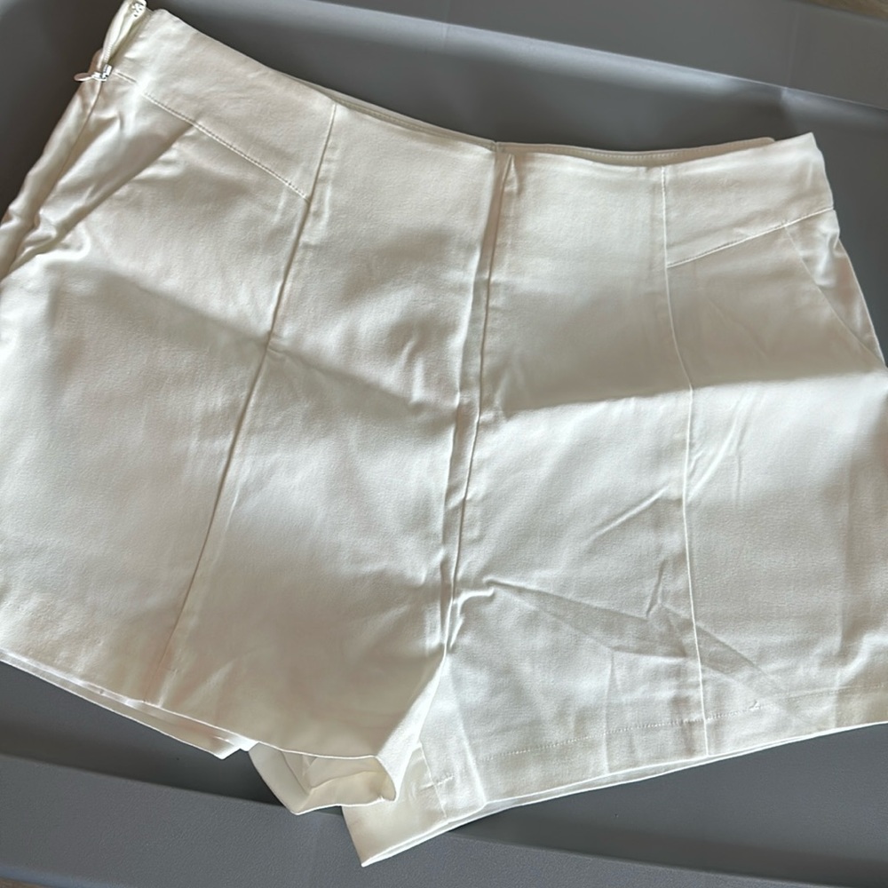 White Shein Dress Shorts